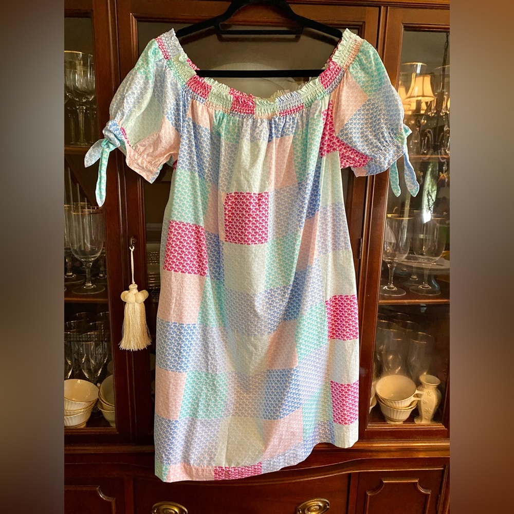 Vineyard Vines Adorable Patchwork Dress 2XL